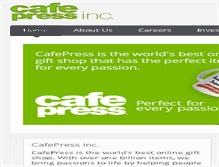 Tablet Screenshot of cafepressinc.com
